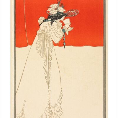 AUBREY BEARDSLEY: Isolde Illustration Art Print - A4 (12 x 8")