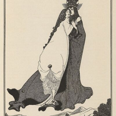 AUBREY BEARDSLEY: St. Rose von Lima Kunstdruck – A4 (30,5 x 20,3 cm)