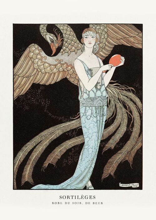 GEORGE BARBIER PRINT: Sortilèges, Art Deco Print - A3