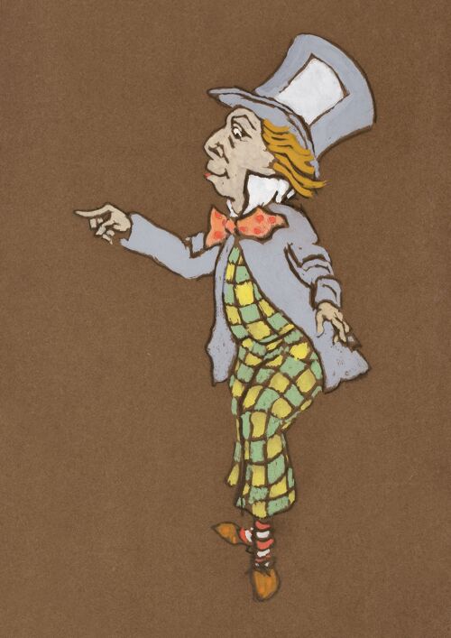 MAD HATTER PRINT: Costume Design Artwork for Alice in Wonderland - 16 x 24"