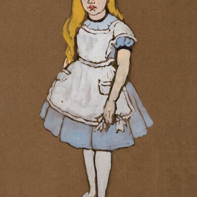 ALICE PRINT: Kostümdesign-Kunstwerk für Alice im Wunderland – A4