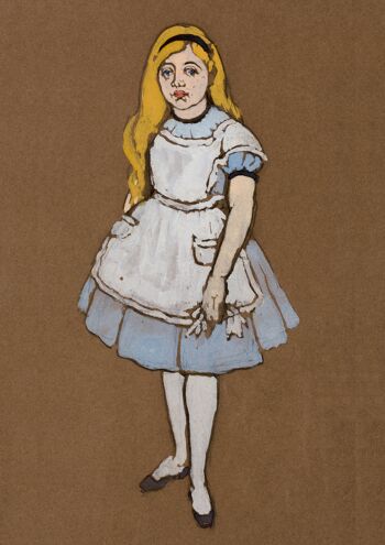 ALICE PRINT : Illustration de conception de costumes pour Alice au pays des merveilles - A4