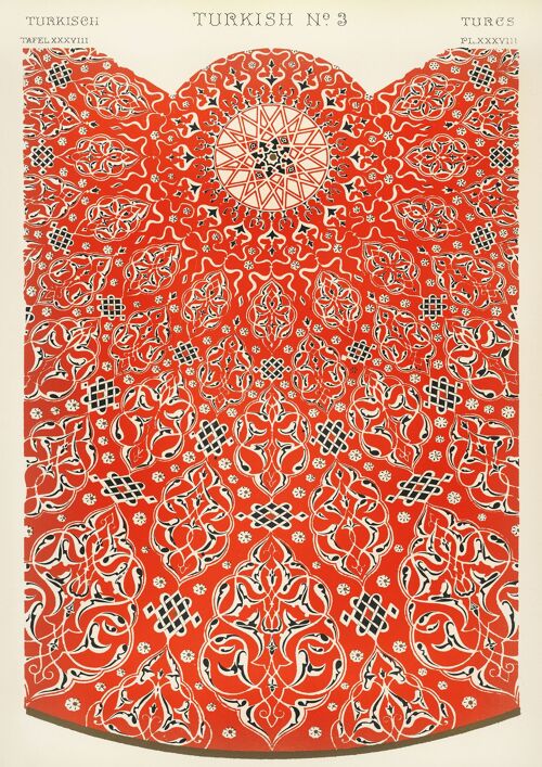 TURKISH DESIGN PRINTS: Vintage Graphic Design Art, by Owen Jones - 16 x 24" - No.3