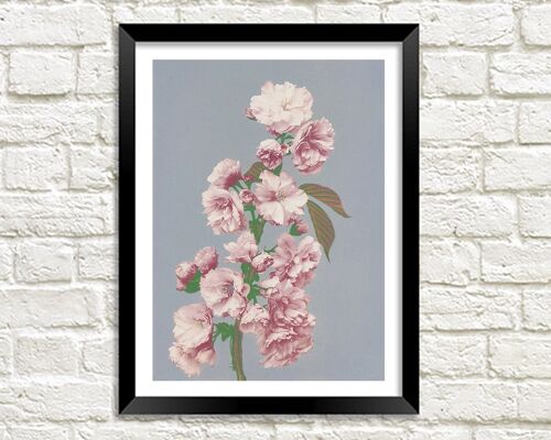 CHERRY BLOSSOM PRINT: Pink Flowers Photo Art - A4