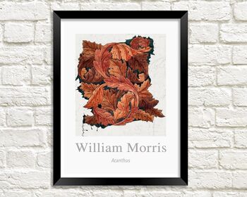 WILLIAM MORRIS ART PRINT : Acanthus Design Artwork - 16 x 24"