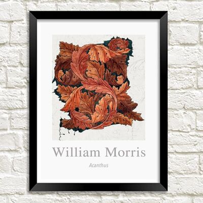 WILLIAM MORRIS ART PRINT : Oeuvre de conception d'acanthe - 24 x 36"