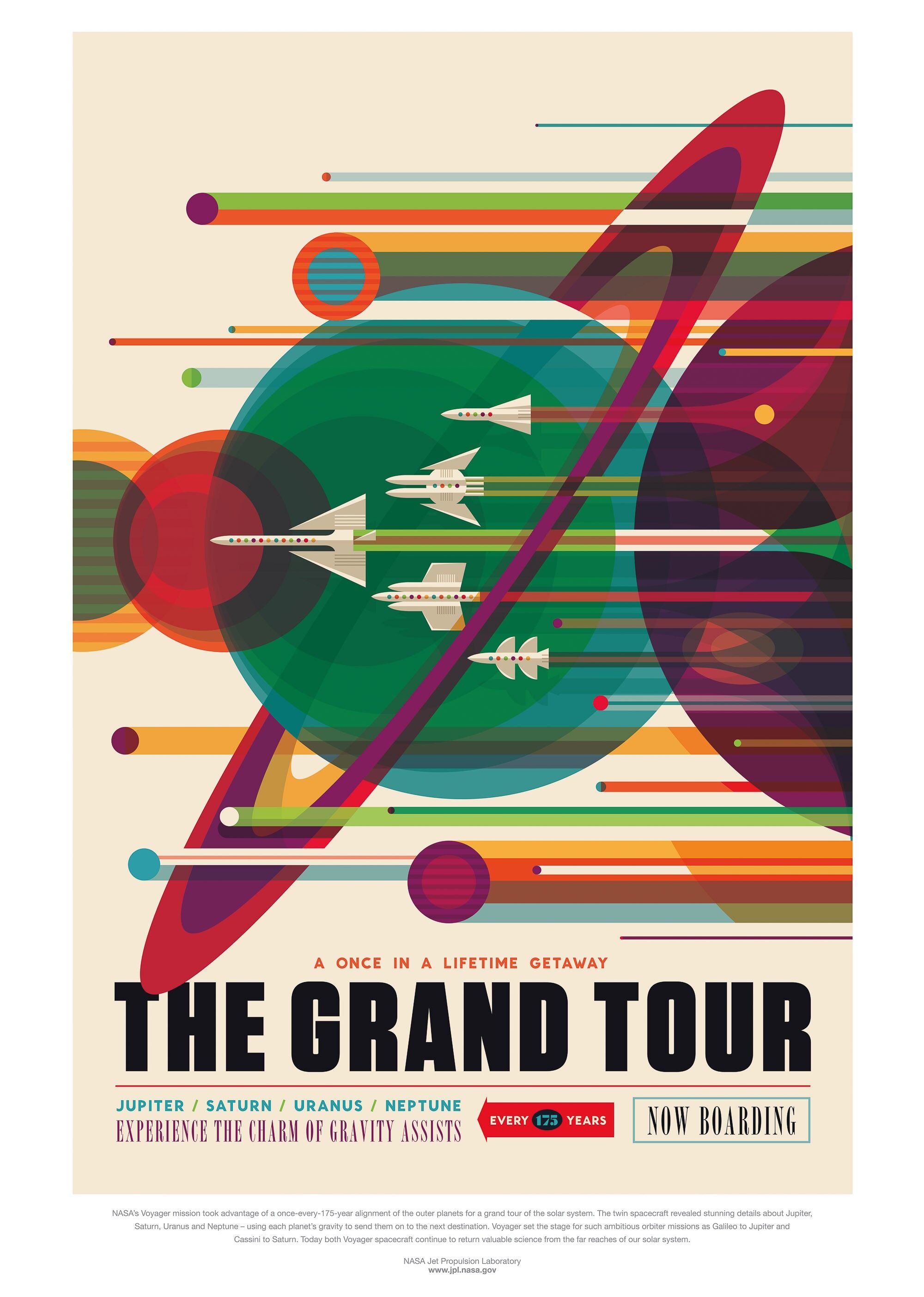 Poster 50x70 NASA Il Grand Tour