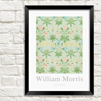 WILLIAM MORRIS ART PRINT: Daisy Pattern Design Artwork - A3
