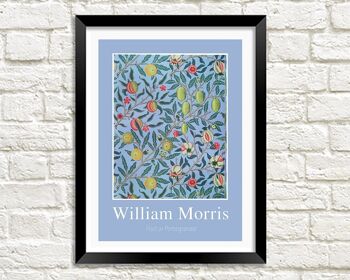 WILLIAM MORRIS ART PRINT : Oeuvre de conception de fruits ou de grenade - A3