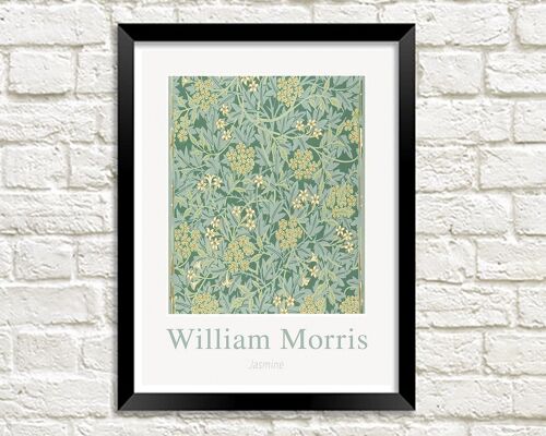 WILLIAM MORRIS ART PRINT: Jasmine Design Artwork - 5 x 7"