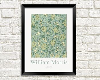 WILLIAM MORRIS ART PRINT : Oeuvre de conception de jasmin - 5 x 7"