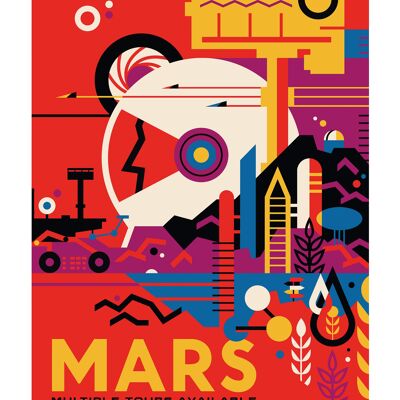 Poster 50x70 NASA Marte