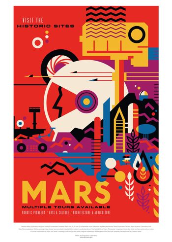 Poster 50x70 NASA Mars 1