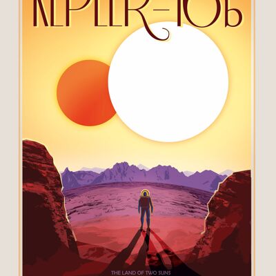 Poster 50x70 NASA Kepler 16b