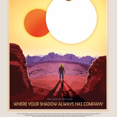 Poster 50x70 NASA Kepler 16b