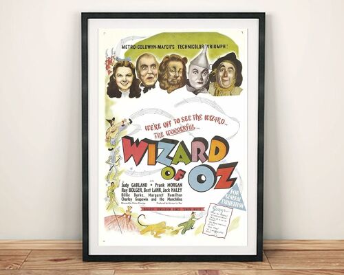 WIZARD OF OZ POSTER: Cinema Movie Promotional Art Print, Green - A3
