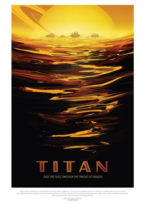 Poster 50x70 NASA Titan