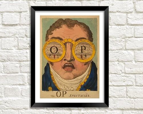 SPECTACLES ART PRINT: Vintage Op Glasses Advert - A5