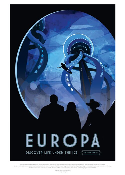 Poster 50x70 NASA Europa