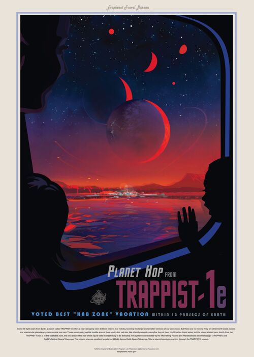Poster 50x70 NASA Trappist 1e