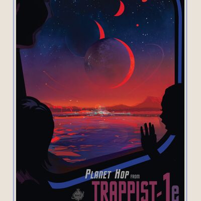 Póster 50x70 NASA Trappist 1st