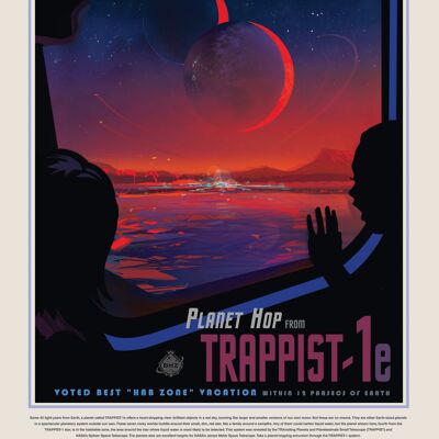 Poster 50x70 NASA Trappista 1°