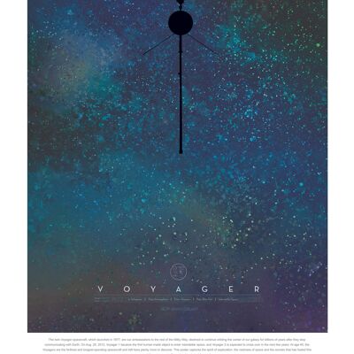 Poster 50x70 NASA Voyager
