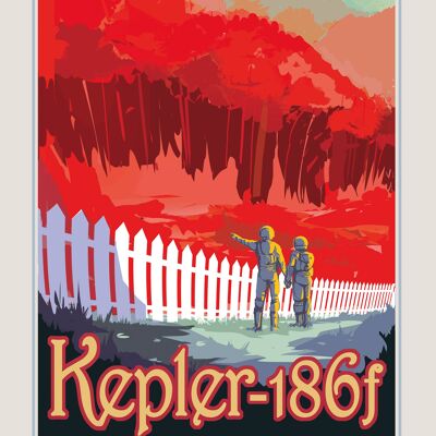 Poster 50x70 NASA Keplero 186f
