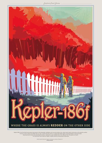 Poster 50x70 NASA Kepler 186f 1