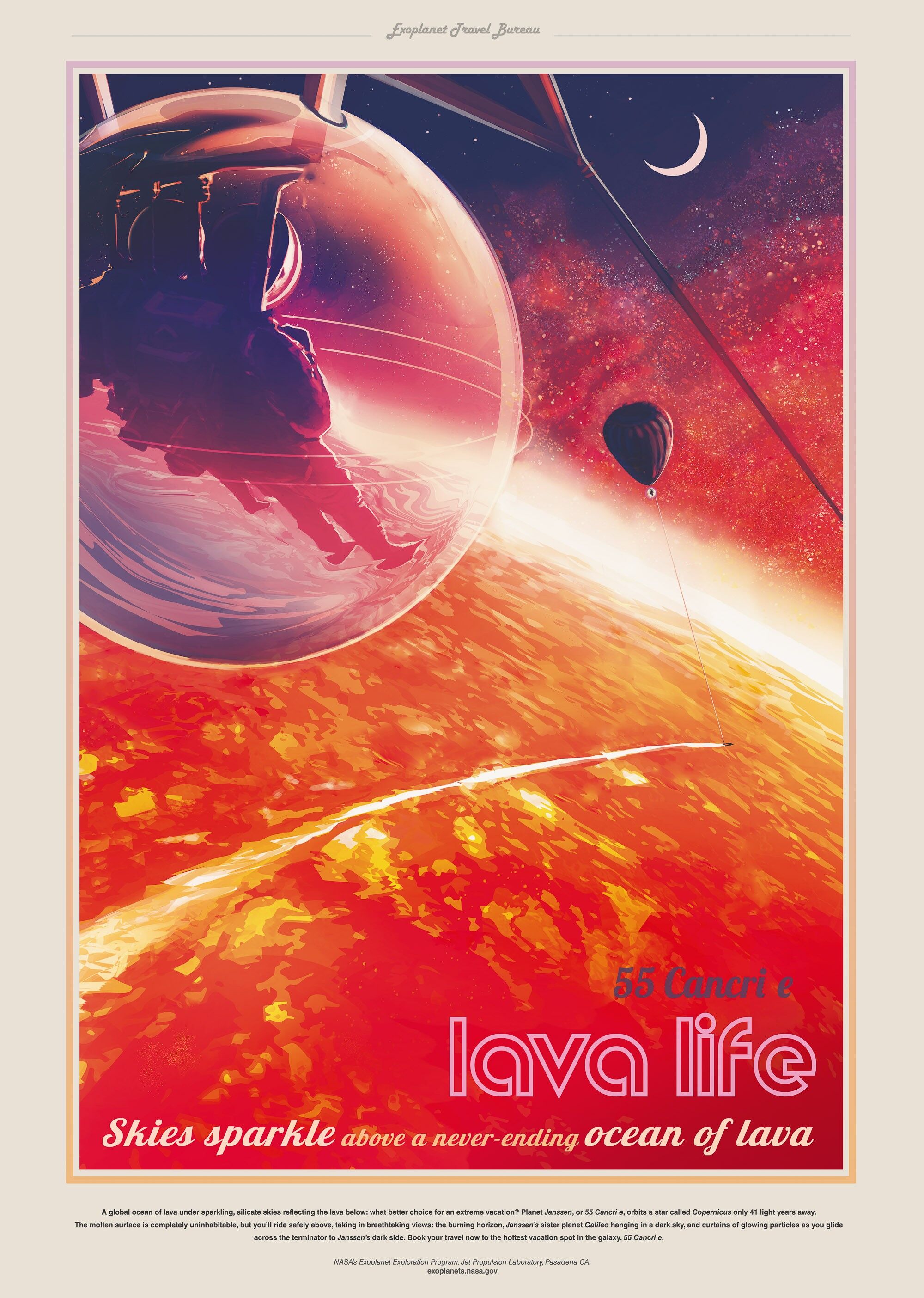Poster 50x70 NASA 55 Cancri e
