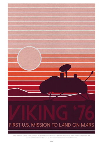 Poster 50x70 NASA Viking 1