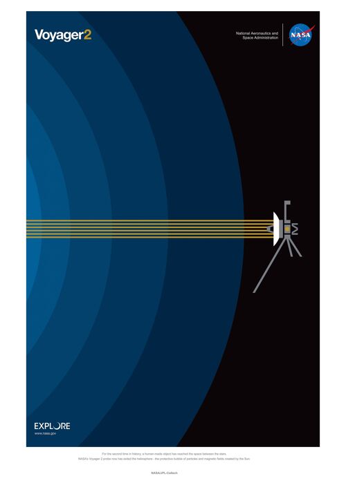 Poster 50x70 NASA Voyager 2