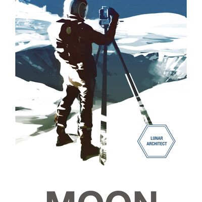 Póster 50x70 NASA Moon