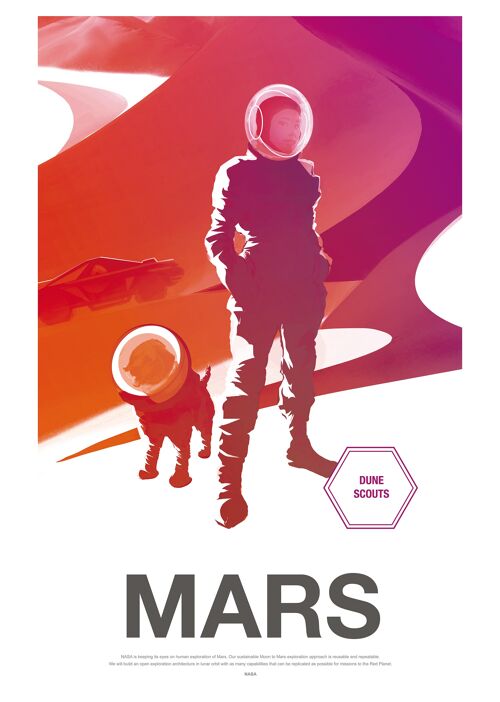 Poster 50x70 NASA Mars Dune Scouts