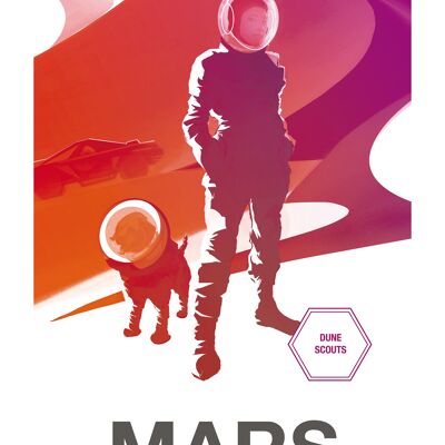 Póster 50x70 NASA Mars Dune Scouts
