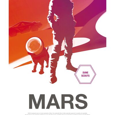 Poster 50x70 NASA Mars Dune Scouts