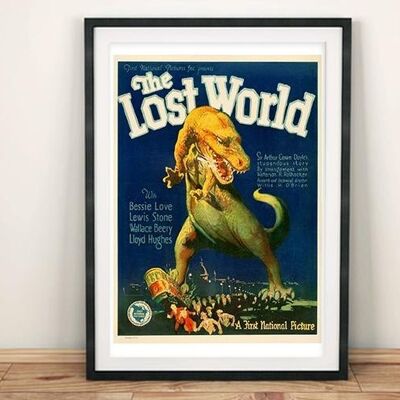 LOST WORLD POSTER: Old Movie Poster Print - 5 x 7"