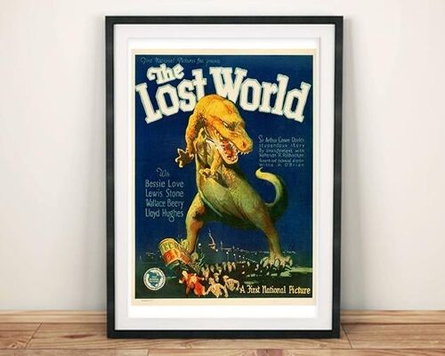 LOST WORLD POSTER: Old Movie Poster Print - A3