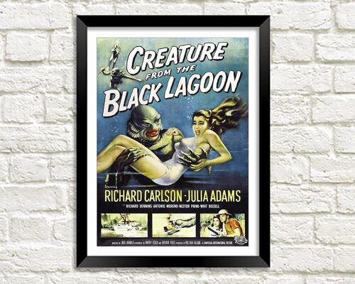 HORROR MOVIE POSTER: Creature from the Black Lagoon Print - A3
