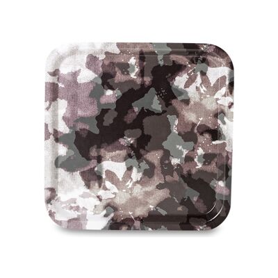 Camouflage Tablett - Pflaume 32x32 cm