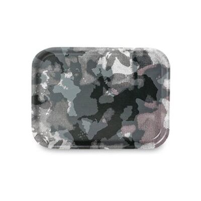 Camouflage Tablett - Grau-Grün 27x20 cm,