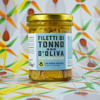 Tuna fillets in olive oil