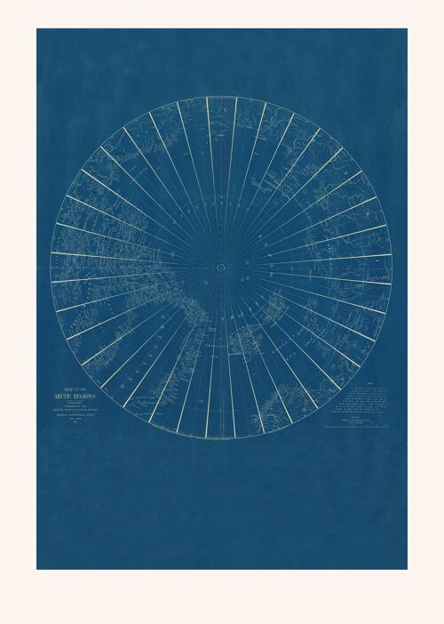 Poster 50x70 Arctic Blueprint