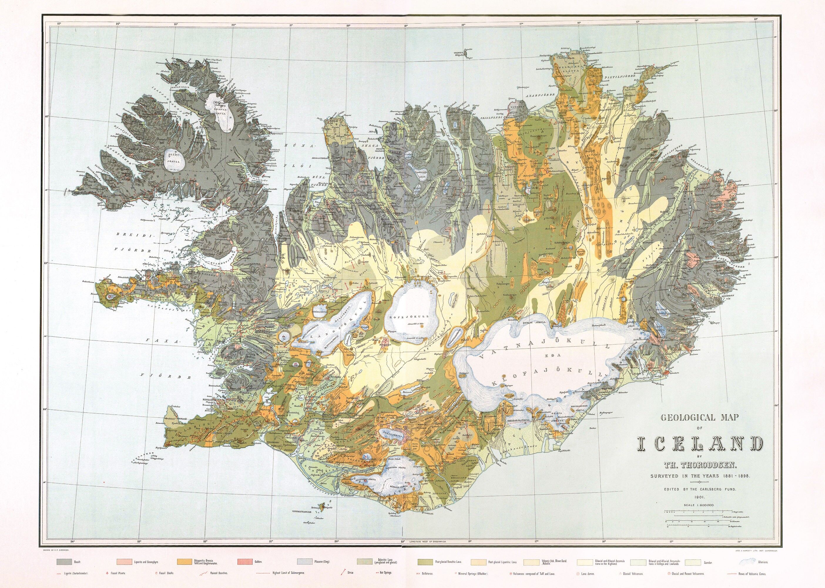 Poster 50x70 Islanda Geologia