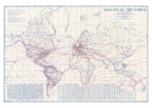 Poster 50x70 Airways of the World