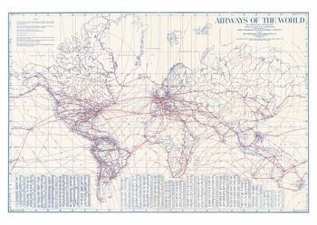 Poster 50x70 Airways of the World 1
