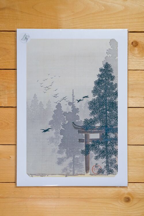 Poster A3 Torii & Birds