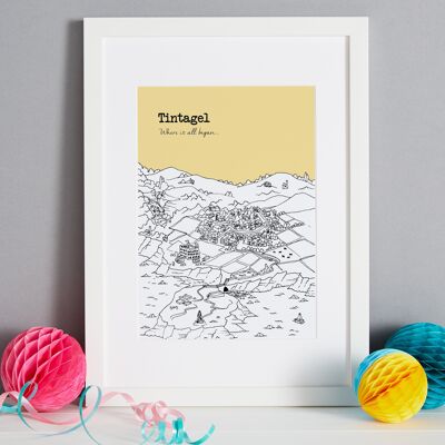 Stampa Tintagel personalizzata - A4 (21x30 cm) - Senza cornice - 4 - Viola