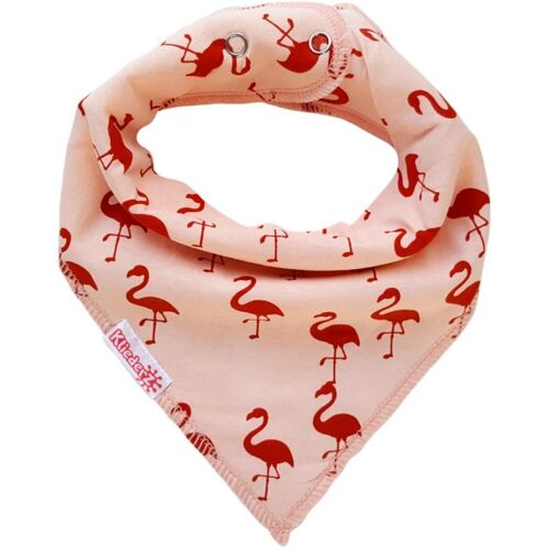 Pointed bib Flamingo - baby bib