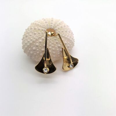 Boucles d'oreilles belle ancre - dore